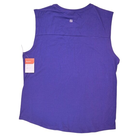 Sports Illustrated Basics SI Muscle T-Shirt Mens XL Purple Stretch Soft Touch - Picture 2 of 6